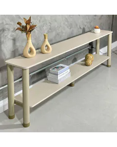 Aparador Sofa Table em Madeira e Ferro Organn