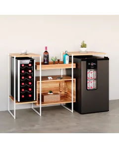 Balcão Adega Branco Duplo P