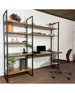 Conjunto de Estantes para Escritório Urban 145x34x185