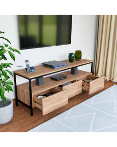 Rack com Gavetas Industrial Minimalista 