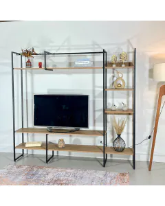  Estante para TV Industrial Urban 200x34x185